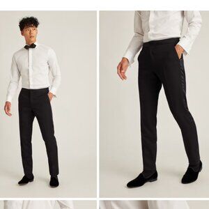 Bononbos Capstone Italian Wool Tuxedo Pant - Slim Taper 30 Waist